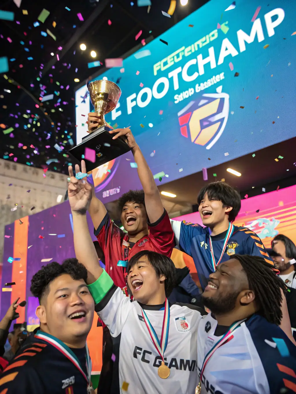 A vibrant image of the ASSB youth team participating in a local football tournament, showcasing their teamwork and enthusiasm.