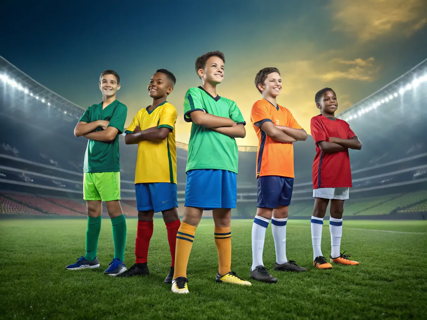 A vibrant image of young children participating in a football training session at ASSOCIATION SPORTIVE DE SAINT BEAUZELY, showcasing their enthusiasm and engagement in the sport.